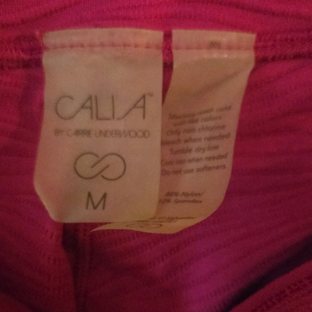 Nike, Calia, UA Women's Leggings - Black, Pink, and Gray - Picture 8 of 8